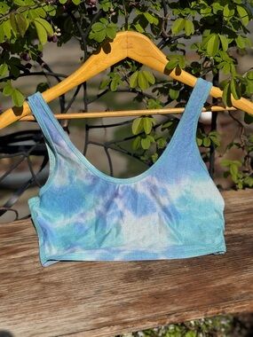 TEEKI Blue Cloud Cropped Top